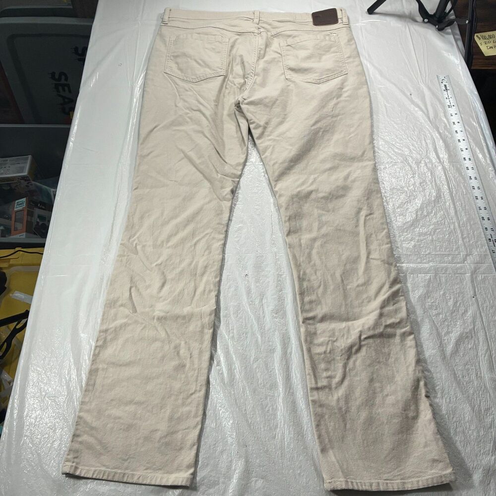 Onward Reserve 5 Pocket Khaki Tan Chino Straight Stretch Pants 36x34 (38x33) - Picture 3 of 12